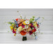 Bright Orange, Magenta, Pink & Yellow Bridal Bouquet | Summer Wildflower Faux Wedding Flowers