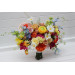 Bright Orange, Magenta, Pink & Yellow Bridal Bouquet | Summer Wildflower Faux Wedding Flowers