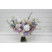 Lilac, White & Blush Pink Bridal Bouquet | Pastel Wildflower Faux Wedding Flowers