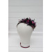 Purple Fuchsia & Candy Pink Flower Crown | Gothic Hair Wreath for Flower Girl