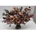Boho Protea Bridal Bouquet | Faux Purple, Brown & Mauve Flowers for Fall Weddings