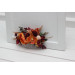 Burnt Orange, Red & Burgundy Flower Comb – Bold Faux Bridal Hair Accessory