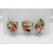 Dusty Rose, Olive, Beige & Brown Wedding Boutonnieres and Wrist Corsages – Faux Floral Accessories