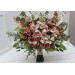 Dusty Rose, Olive, Beige & Brown Bridal Bouquet – Elegant Faux Blooms for Bride and Bridesmaids
