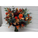 Teal, Rust, Gold, Plum & Mustard Wedding Bouquets – Jewel-Tone Faux Blooms for Bride and Bridesmaids