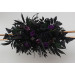 Gothic Flower Arch in Deep Purple, Black & Dark Green – Dramatic Faux Wedding Arbor Arrangement