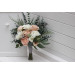 Wedding Bouquets in Beige, White, Gray & Blush Pink | Faux Bridal & Bridesmaid Bouquets