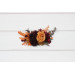 Rust, Burgundy & Cinnamon Flower Comb | Wedding Hair Accessories | Bridal & Bridesmaid Floral Comb