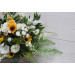 Sunflower Bridal & Bridesmaid Bouquets – White & Yellow Faux Blooms for Rustic Weddings