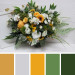 Sunflower Bridal & Bridesmaid Bouquets – White & Yellow Faux Blooms for Rustic Weddings