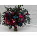 Jewel-Tone Wedding Bouquets in Emerald Green, Purple, Magenta & Teal | Faux Bridal & Bridesmaid Bouquets