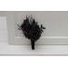 Wedding Boutonnieres & Wrist Corsage in Black & Purple | Faux Flower Accessories