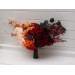Ombre Wedding Bouquets in Burgundy, Red, Peach & Orange | Faux Bridal & Bridesmaid Bouquets