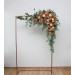 Flower Arch Arrangement in Rust, Orange & Gold | Faux Floral Archway for Wedding