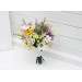 Colorful Wildflower Bridal Bouquet – Faux Daisy Posy in Spring & Summer Tones