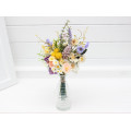 Colorful Wildflower Mini Bouquet – Faux Daisy Posy for Spring & Summer Wedding Decor