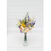Colorful Wildflower Mini Bouquet – Faux Daisy Posy for Spring & Summer Wedding Decor