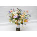 Colorful Wildflower Bridal Bouquet – Faux Daisy Posy in Spring & Summer Tones