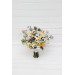Colorful Wildflower Bridal Bouquet – Faux Daisy Posy in Spring & Summer Tones