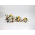 Colorful Wildflower Bridal Bouquet – Faux Daisy Posy in Spring & Summer Tones