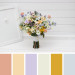 Colorful Wildflower Bridal Bouquet – Faux Daisy Posy in Spring & Summer Tones