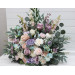 Pastel Standing Wedding Flowers – Turquoise, Lilac, Blush Pink & White Aisle Décor