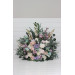 Pastel Standing Wedding Flowers – Turquoise, Lilac, Blush Pink & White Aisle Décor