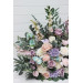 Pastel Standing Wedding Flowers – Turquoise, Lilac, Blush Pink & White Aisle Décor