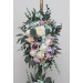 Pastel Floral Arch Arrangement – Faux Arbor Flowers in Turquoise, Lilac, Blush Pink & White