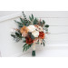 Rust, Terracotta & Bridal Bouquet Set – Faux Wedding Flowers for Rustic & Boho Brides