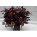 Moody Wedding Bouquet – Faux Bridal Flowers in Purple, Black & Dusty Rose