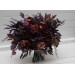 Moody Wedding Bouquet – Faux Bridal Flowers in Purple, Black & Dusty Rose