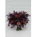 Moody Wedding Bouquet – Faux Bridal Flowers in Purple, Black & Dusty Rose