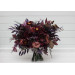 Moody Wedding Bouquet – Faux Bridal Flowers in Purple, Black & Dusty Rose