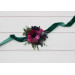 Jewel-Tone Wedding Boutonnieres & Wrist Corsages – Faux Floral Accessories in Deep Rich Colors