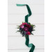Jewel-Tone Wedding Boutonnieres & Wrist Corsages – Faux Floral Accessories in Deep Rich Colors