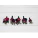 Jewel-Tone Wedding Boutonnieres & Wrist Corsages – Faux Floral Accessories in Deep Rich Colors