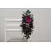 Jewel-Tone Aisle Flowers – Faux Wedding Décor in Navy, Magenta & Emerald