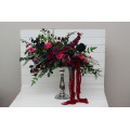 Jewel-Tone Standing Flowers – Faux Aisle Décor in Navy, Magenta & Emerald