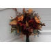 Wedding Bouquets in Burgundy, Deep Red & Burnt Orange – Faux Bridal Flowers