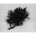 Gothic Wedding Bouquet – Purple, Black, Blue & Burgundy Dark Moody Flowers