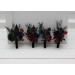 Dark Moody Wedding Boutonnieres – Gothic Floral Accessories in Purple, Black, Blue & Burgundy