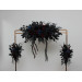 Gothic Wedding Arbor Flowers – Burgundy, Black, Blue & Purple Halloween Floral Archway