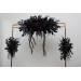 Gothic Wedding Arbor Flowers – Burgundy, Black, Blue & Purple Halloween Floral Archway