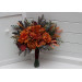 Rust, Burgundy, Cinnamon & Orange Bridesmaid Bouquet – Faux Fall Wedding Flowers