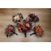 Rust, Burgundy, Cinnamon & Orange Bridesmaid Bouquet – Faux Fall Wedding Flowers