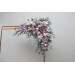 Flower Arch Arrangement in Lilac & White | Faux Floral Archway for Wedding