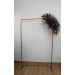 Deep Purple, Burgundy & Gold Flower Arch Arrangement – Faux Floral Arbor for Weddings