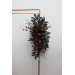 Deep Purple, Burgundy & Gold Flower Arch Arrangement – Faux Floral Arbor for Weddings