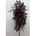 Deep Purple, Burgundy & Gold Flower Arch Arrangement – Faux Floral Arbor for Weddings